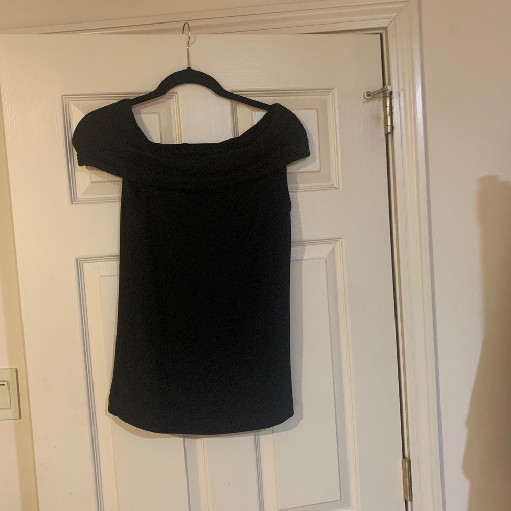 Three Dots Black Off the Shoulder Sweater sz M